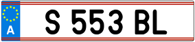 Trailer License Plate